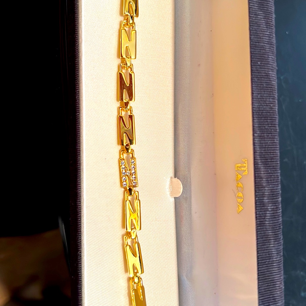 Initial “N” Bracelet